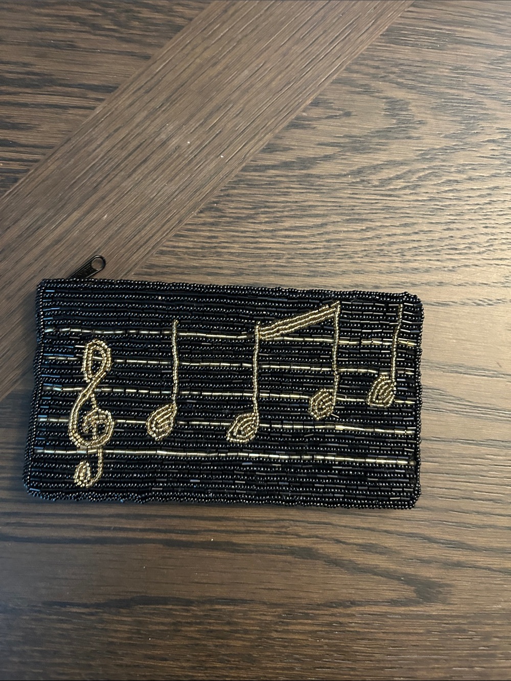 Vintage Beaded Artisan Musical Notes Clutch LIKE NEW NO CALLOUT - Picture 3 of 9